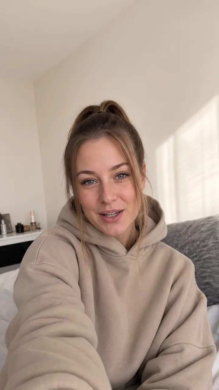 Original frame from a talking-head video